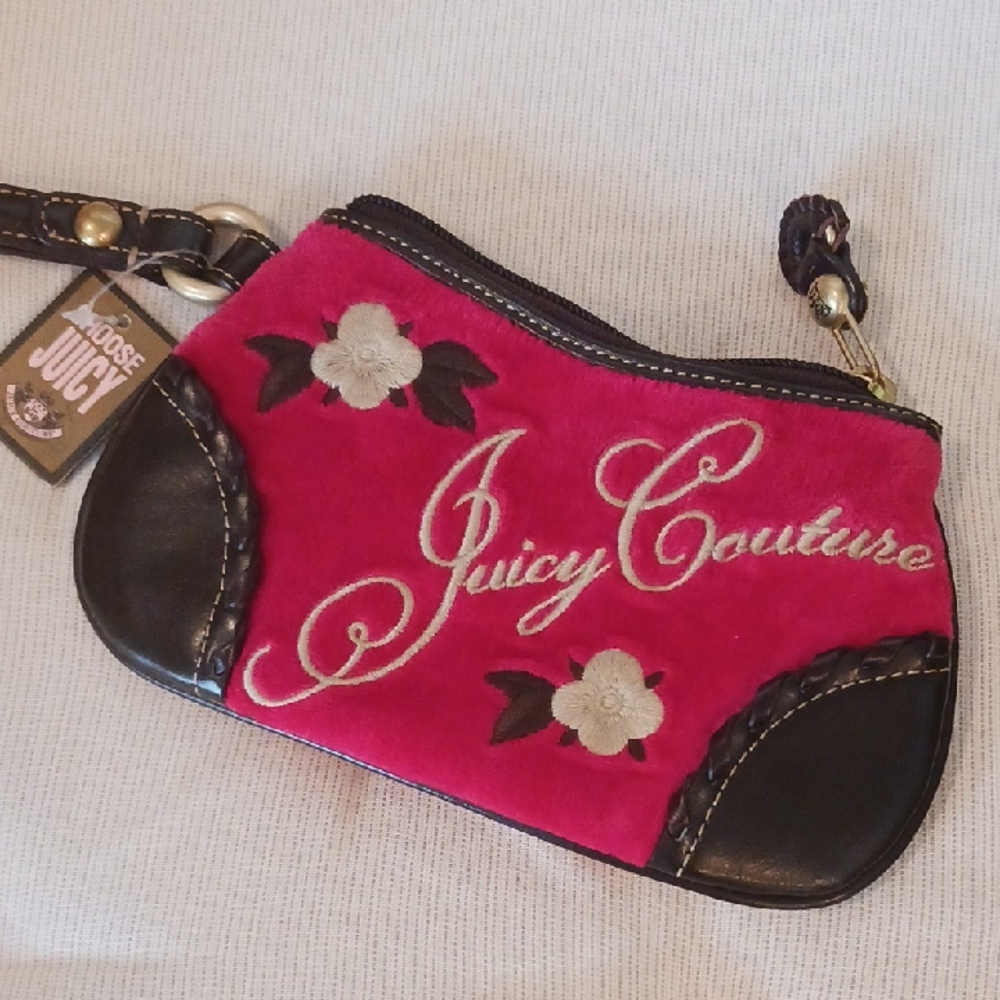 Juicy Couture~ Pink Velvet Wristlet